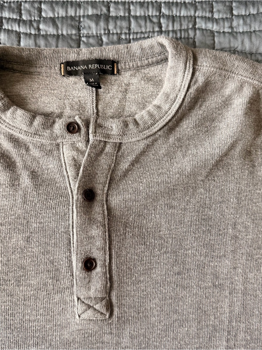 Banana Republic Gray Henley